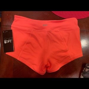NWT KFT Neon Orange Shorts MEDIUM